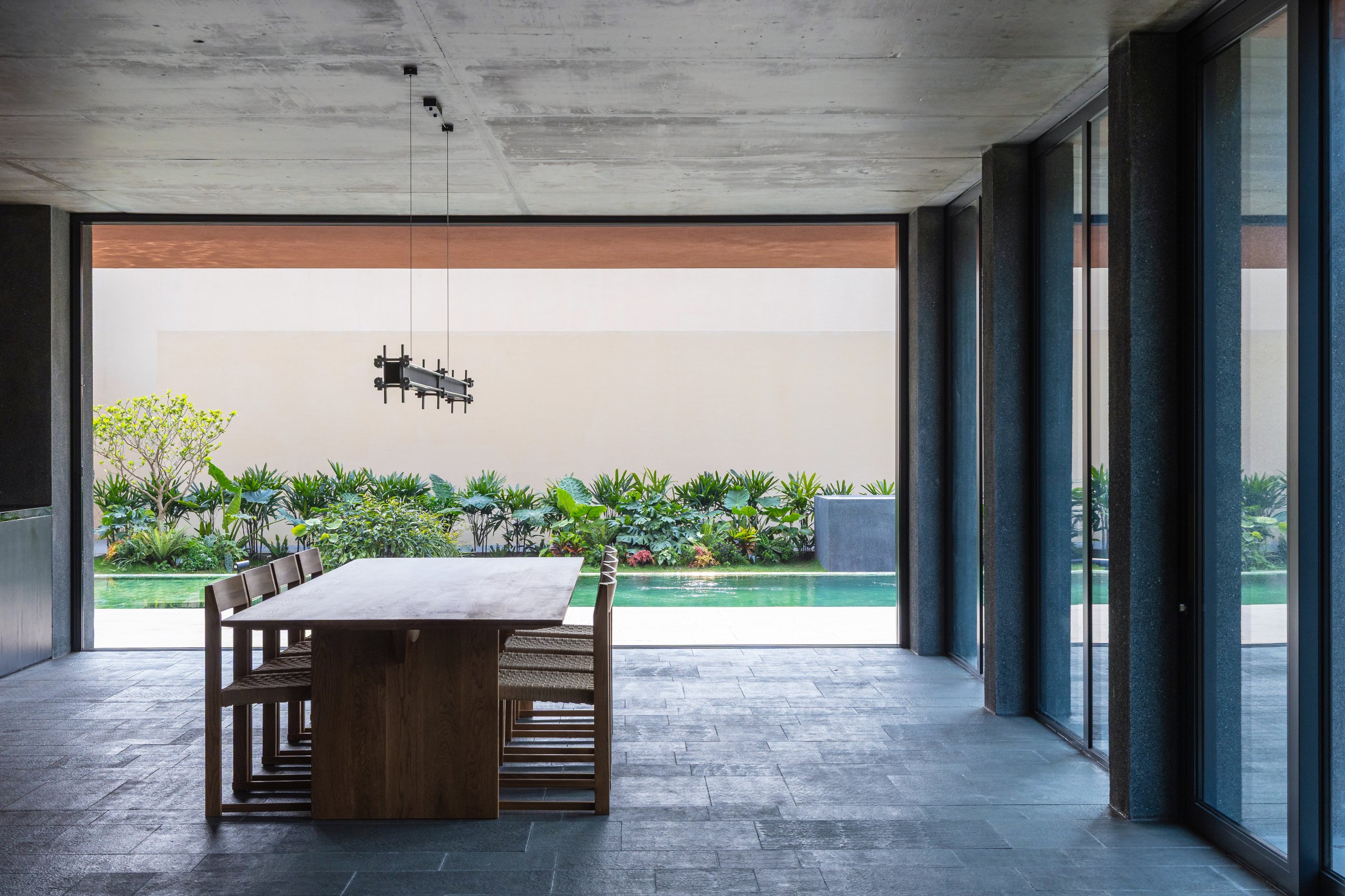 100 Windows by Inrestudio, Hanoi, ground floor living room