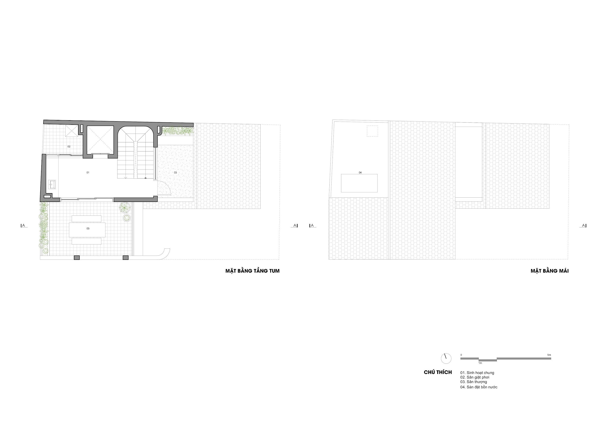 CUNCOI House architectural drawing — 01.NHÀ CUNCOI- MÁI