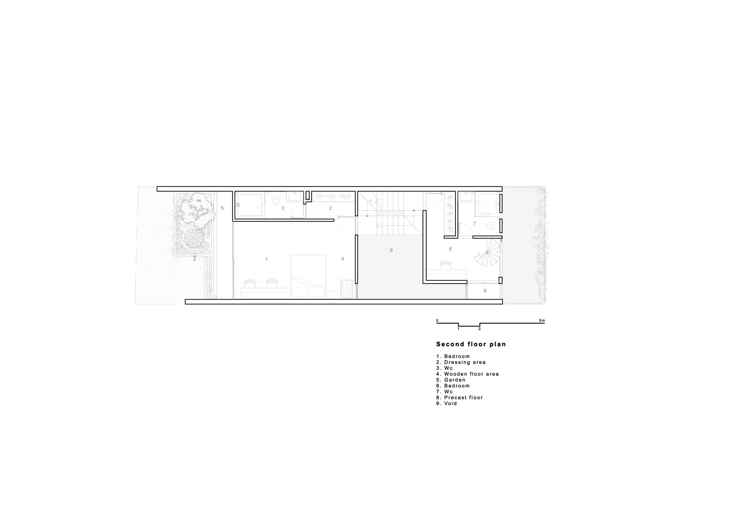 HK’S HOUSE, bản vẽ second floor plan