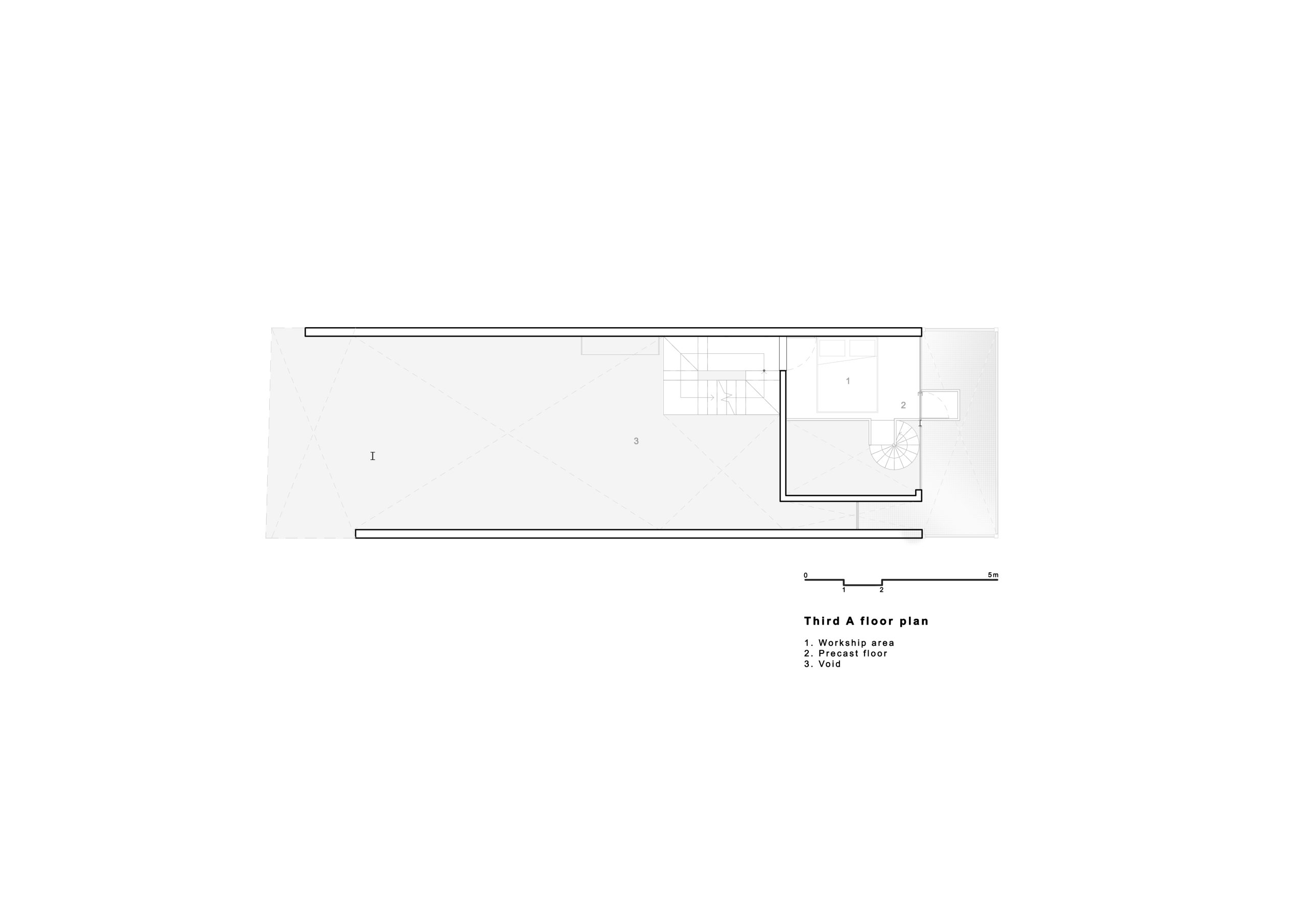 HK’S HOUSE, bản vẽ third A floor plan
