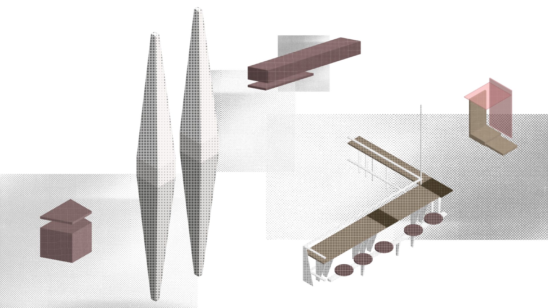 Day1 Cafe by oh.hi studio, diagram of key elements