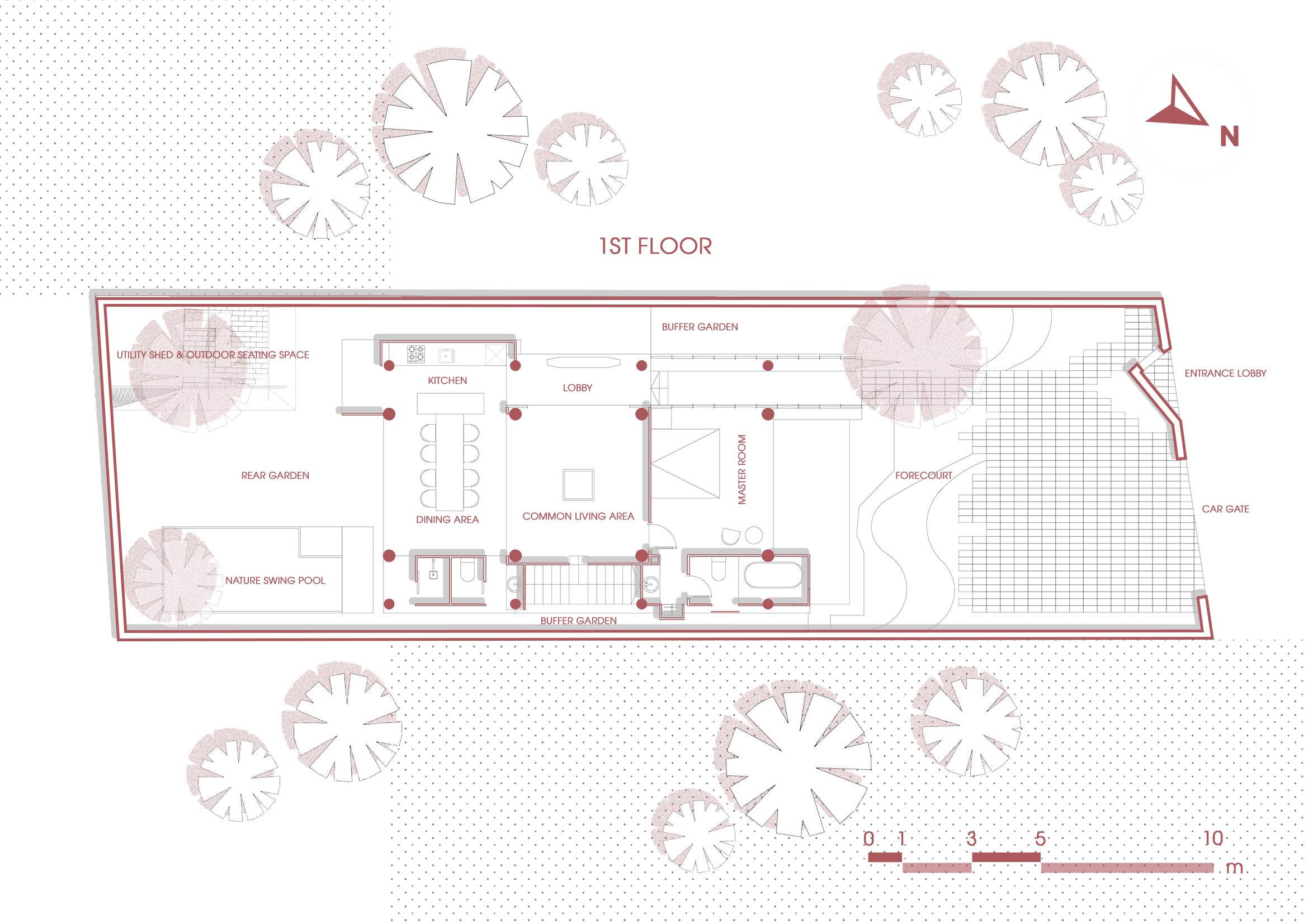 Ground floor plan drawing